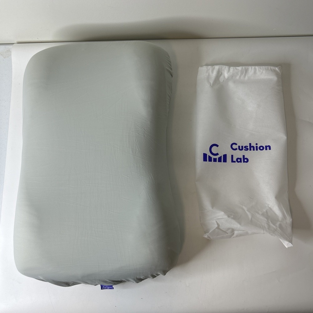 Cushion Lab Deep Sleep Pillow Ergonomic Contour Design Extra Dense Memory Foam